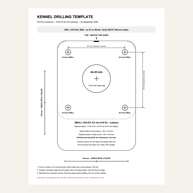Preview of Paper drilling template