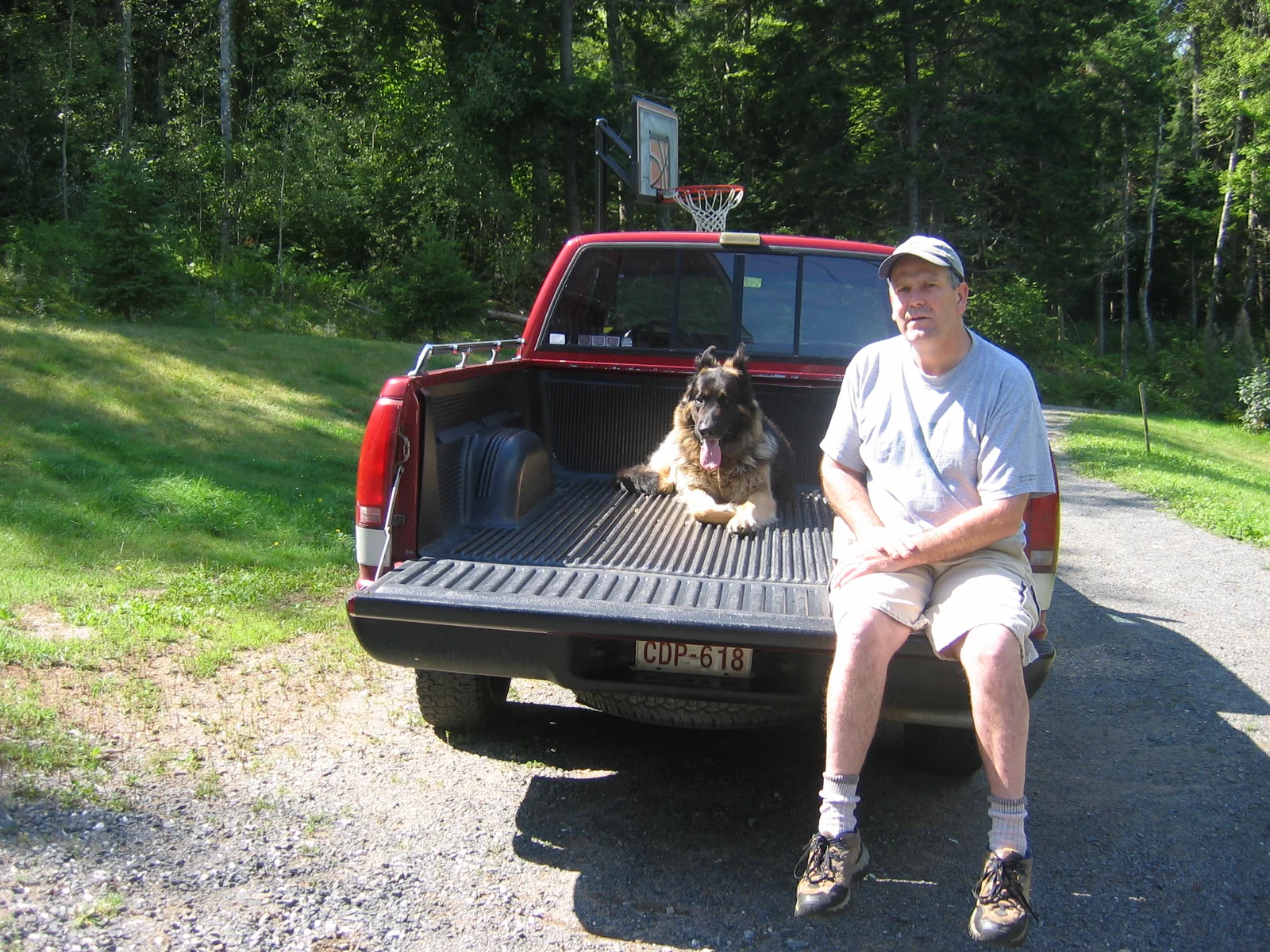 I had completely forgotten that I also took a photo like this many years later with Archer.