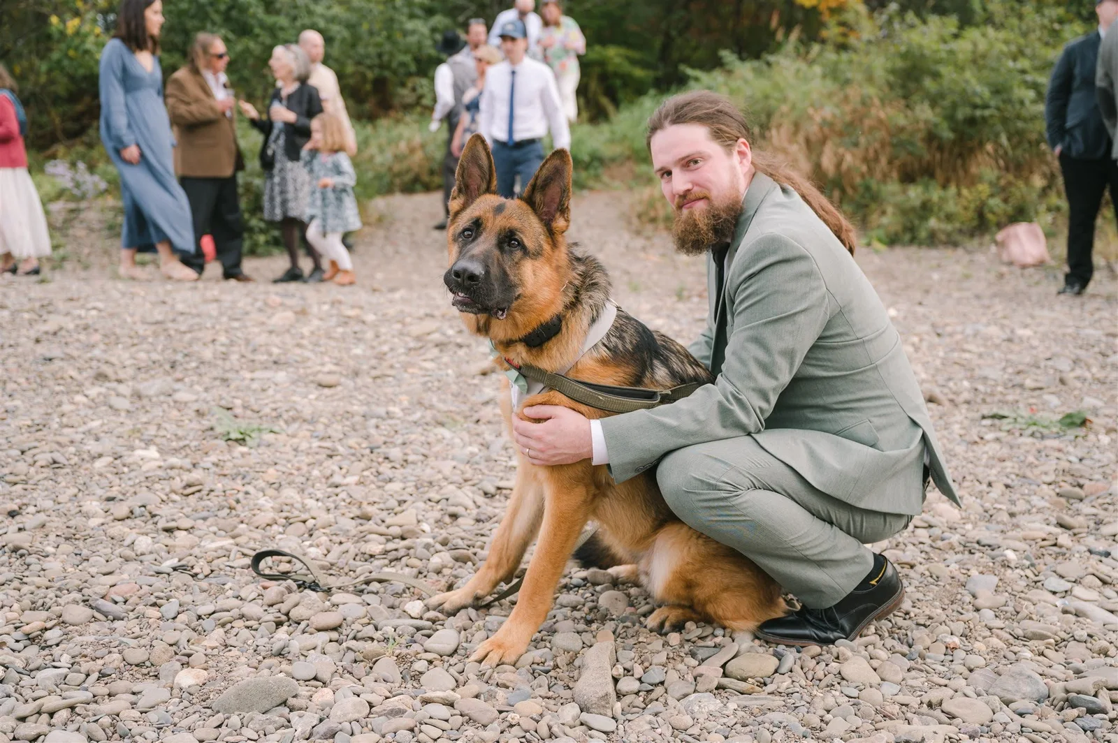 Archer being a good boy at our wedding
